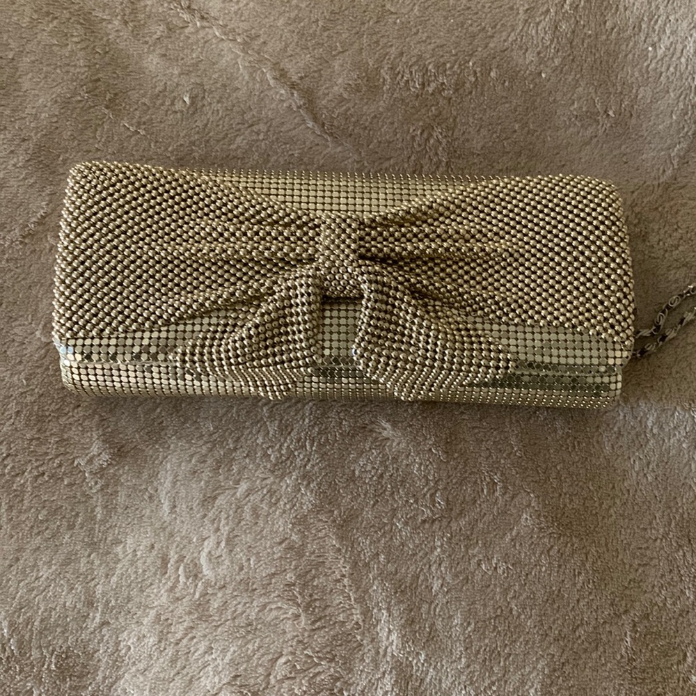 Champagne colored clutch